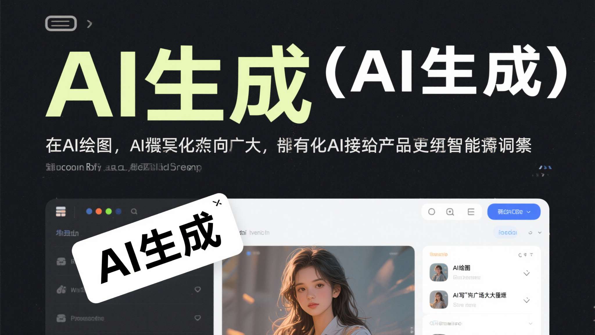 第二，"AI生成"的标签本身带有污名化倾向。 在AI绘图、AI写作引发广泛争议的